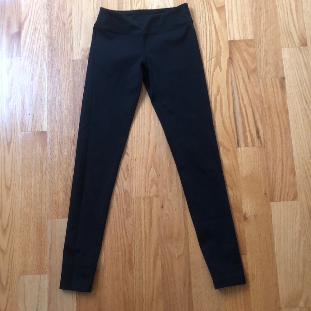 Ivivva Size 12 Black Leggingd with dot detiailing